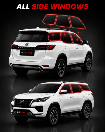 All Side Window AutoRise X-Ray Tint 0.6 MM | Removable & Reusable | Full Glass Coverage
