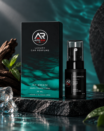 AutoRise Icy Breeze Car Perfume – Luxury Fresh & Fruity Aquatic Car Air Freshener | Alcohol-Free, Long-Lasting Fragrance | 30 ML