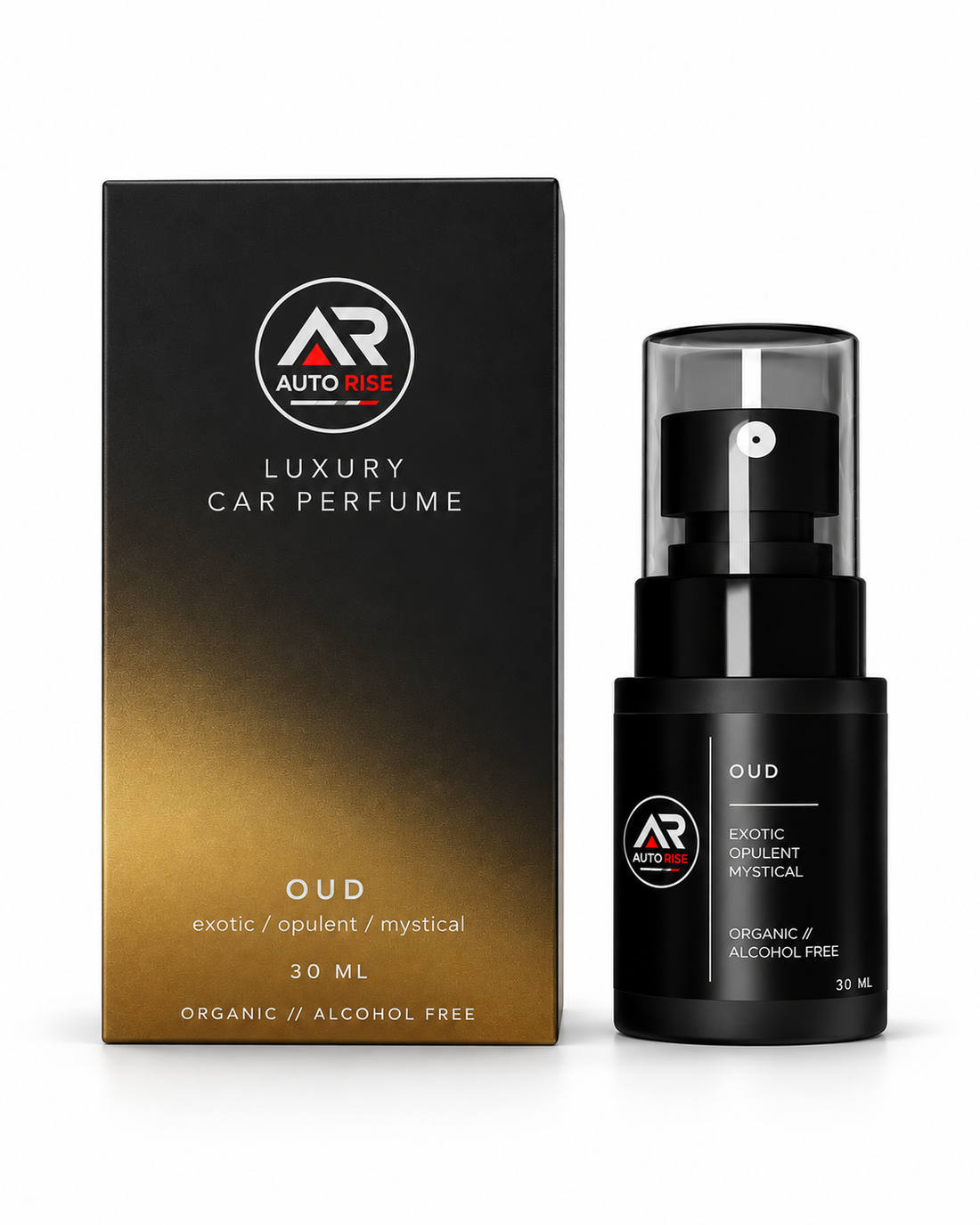 AutoRise Oud Luxury Car Perfume – Exotic & Opulent Car Air Freshener | Alcohol-Free, Organic & Long-Lasting Fragrance | 30 ML