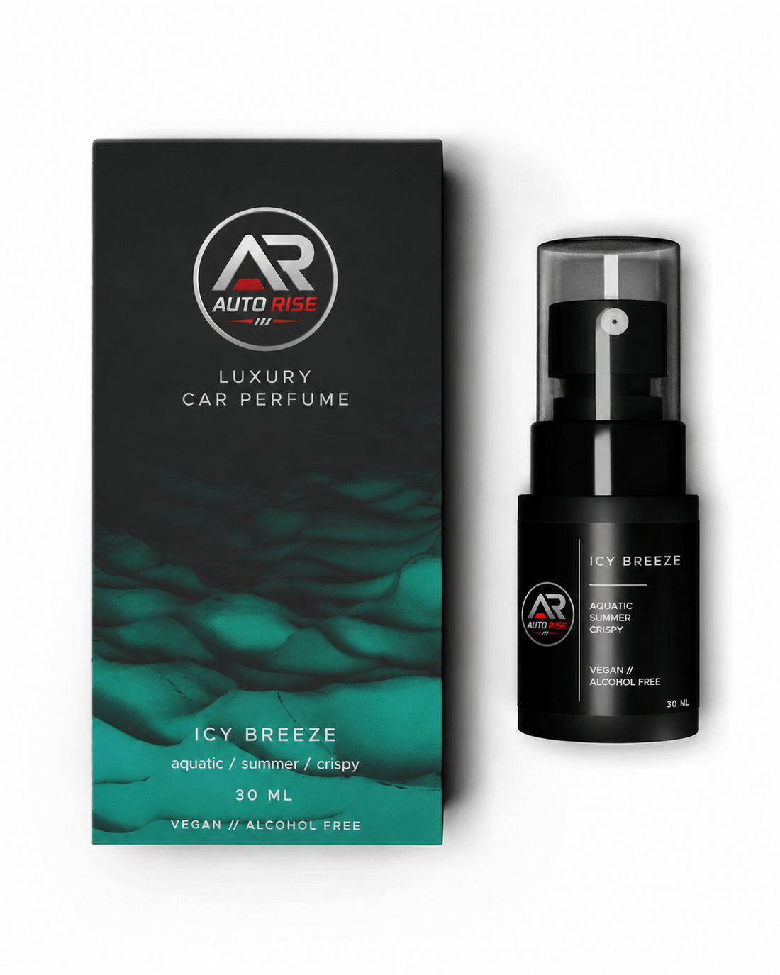 AutoRise Icy Breeze Car Perfume – Luxury Fresh & Fruity Aquatic Car Air Freshener | Alcohol-Free, Long-Lasting Fragrance | 30 ML